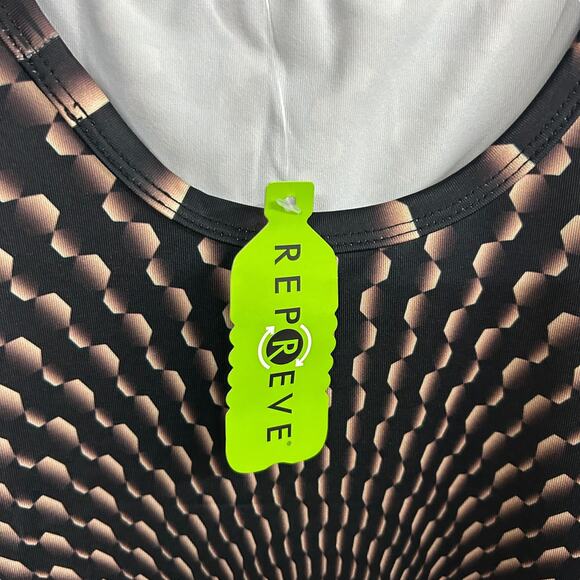 Y2K psychedelic‎ slip dress The Headspace recycled optical illusion size M - Picture 4 of 5